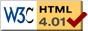 Valid HTML 4.01!